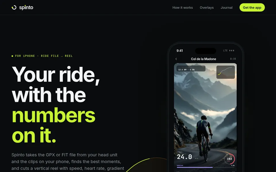 Spinto home page