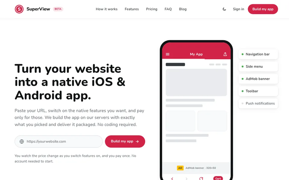 SuperView home page